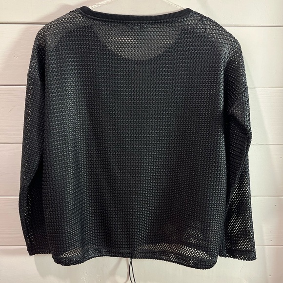 🖤 CALVIN KLEIN – Black mesh pullover – Est. size S/M - Picture 3 of 8